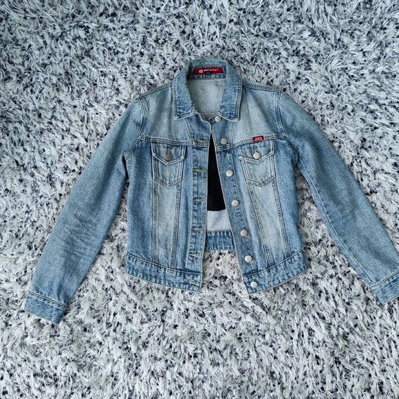 Vintage Handmade Embroidered Denim Jacket "Starry Sky" - Picture 7 of 10